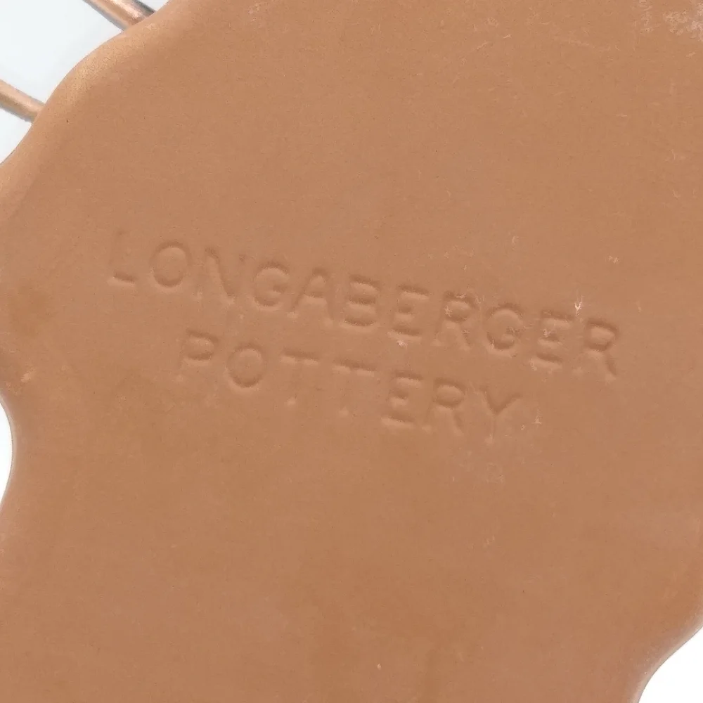 Longaberger Kriss Kringle Santa Cookie Mold 1991 Vintage Earthenware Christmas - Picture 9 of 12